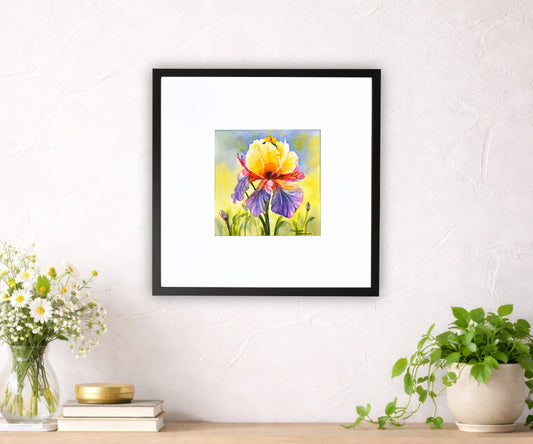 Iris Flower | Original Watercolour Painting