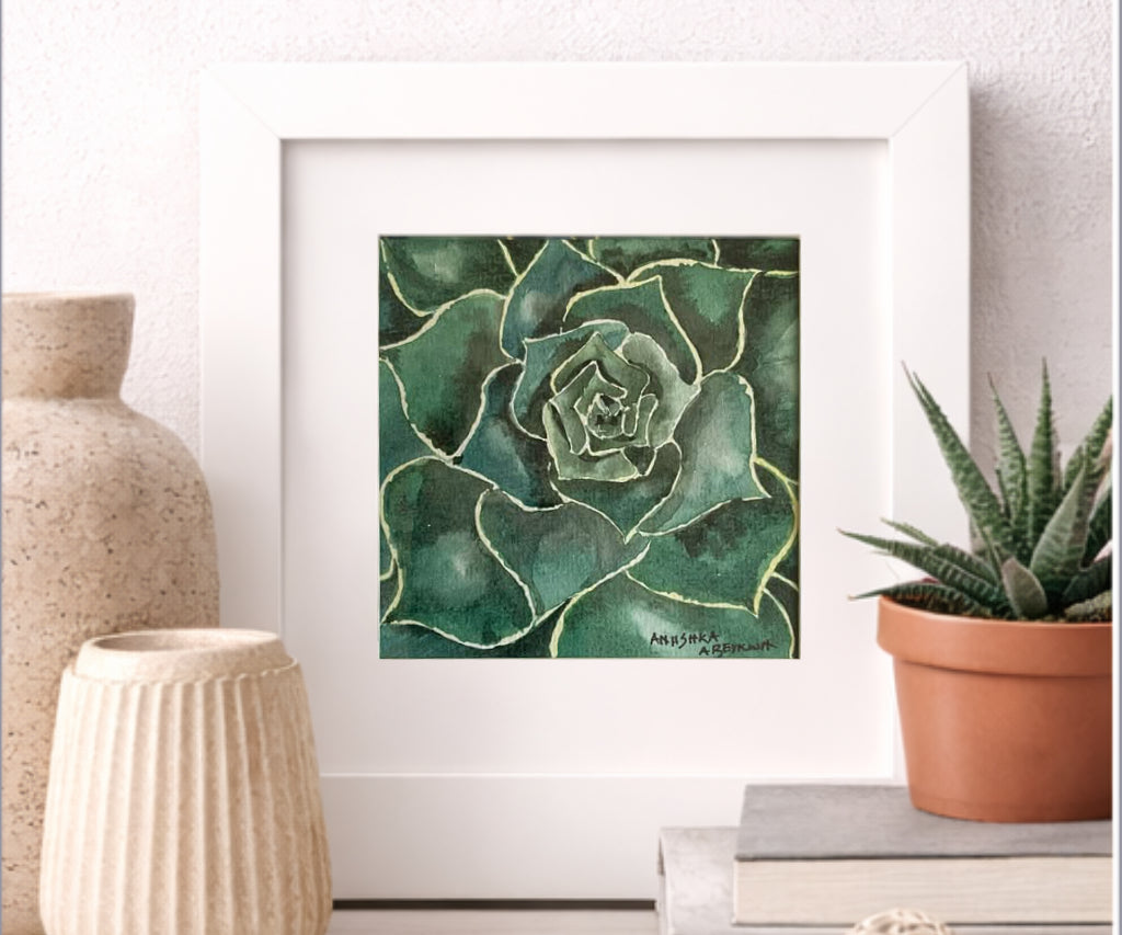 Succulent | Original Watercolour Painting