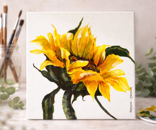 Sunflower | Original Acrylic Painting on Canvas